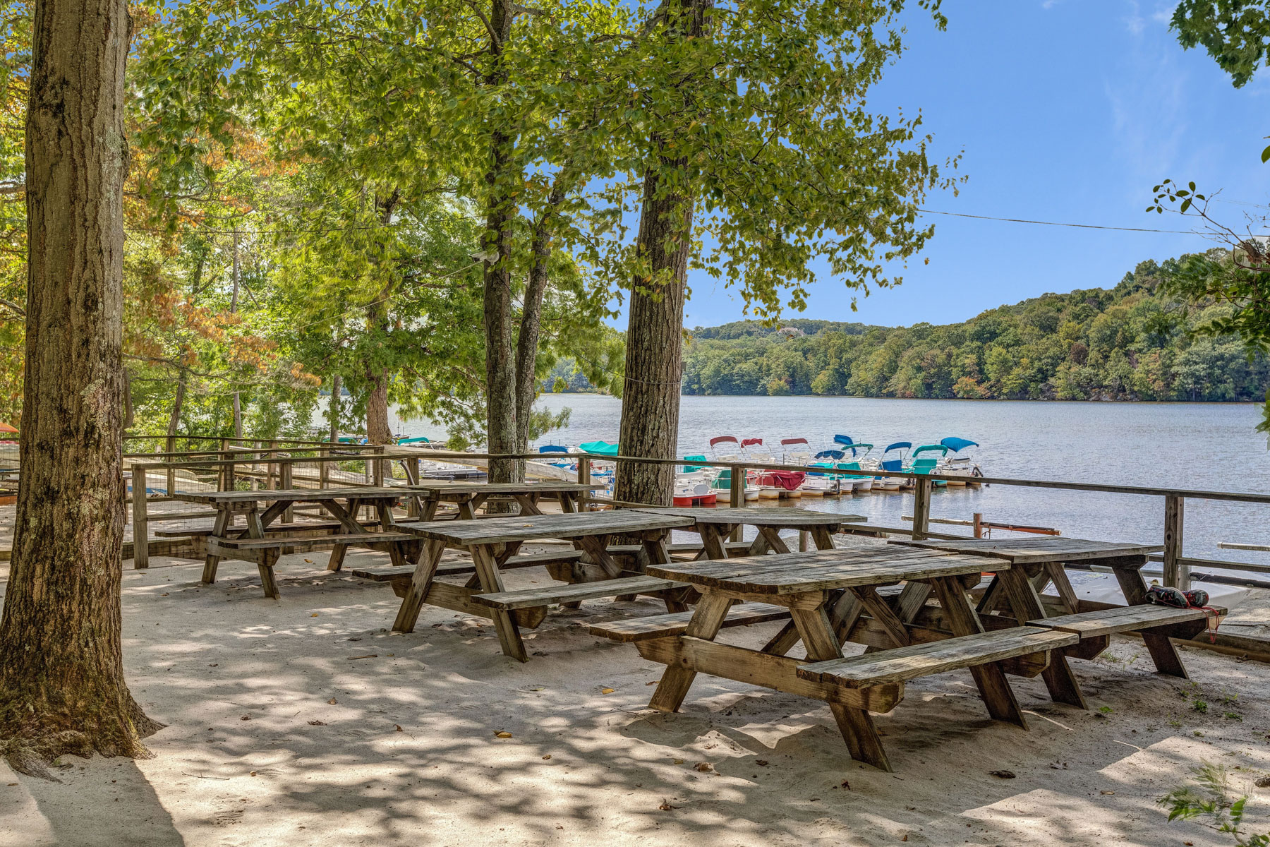 Sailing area on Smoke Rise Lake